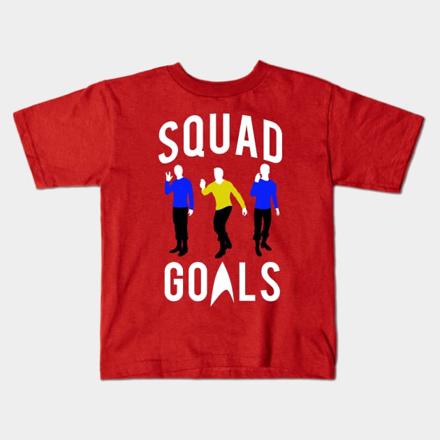 Trekkie Squad Goals Kids T-Shirt by PopCultureShirts